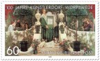 Stamp: Sommerabend in Worpswede (von Heinrich Vogeler)