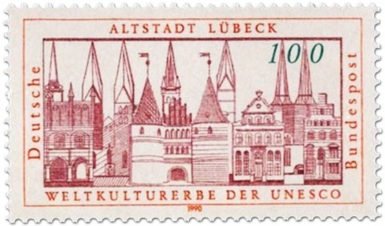 Stamp: Altstadt Lübeck Weltkulturerbe