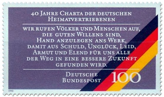 Stamp: Charta der deutschen Heimatvertriebenen