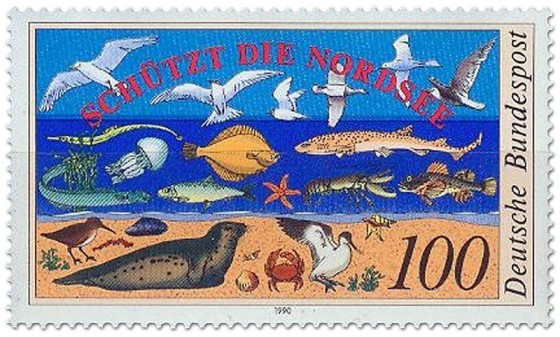 Stamp: Nordsee Schutz Wattenmeer