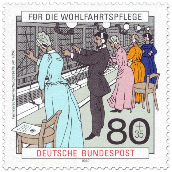 Stamp: Telefon Vermittlungsstelle