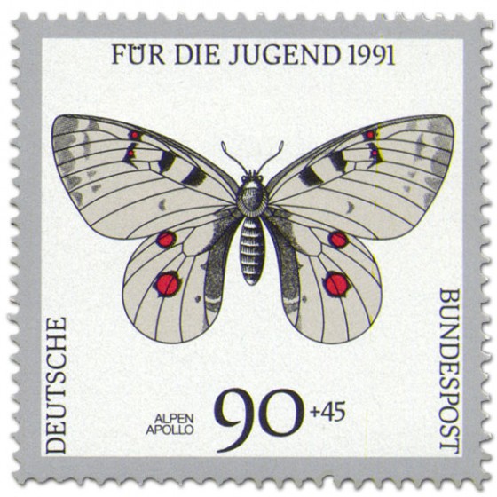 Stamp: Schmetterling Alpen Apollo