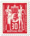 Postler, Gewerkschaft-Gründungskonferenz (30, Rot), 1949, 30 Pfennige. Stamp: Postler, Gewerkschaft-Gründungskonferenz (30, Rot)