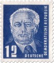 Stamp: Wilhelm Pieck Portrait