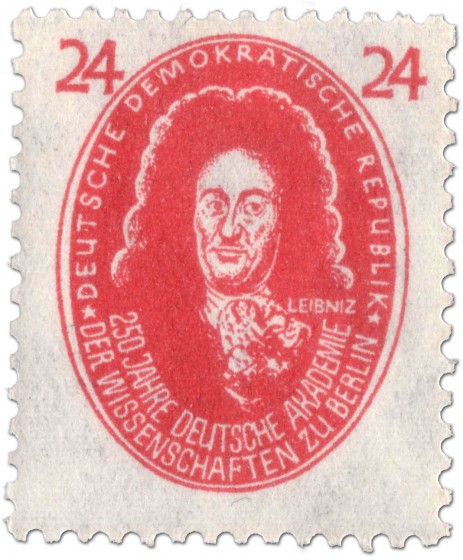 Stamp: Gottfried Wilhelm Leibniz