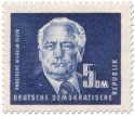5 DM Wilhelm Pieck (Politiker), 1951, 500 Pfennige. Stamp: 5 DM Wilhelm Pieck (Politiker)