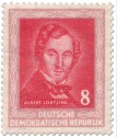 Albert Lorzing (Komponist), 1952, 8 Pfennige. Stamp: Albert Lorzing (Komponist)