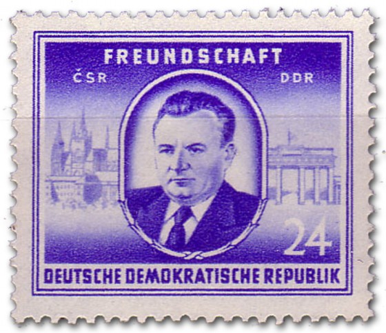 Stamp: Clement Gottwald (Politiker CSR)
