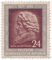 Stamp: Ludwig van Beethoven im Profil